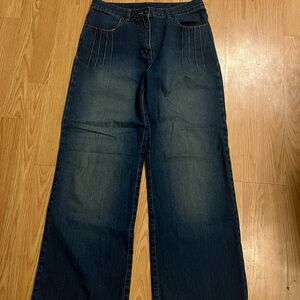 Willi Smith Dark Blue Flare Jeans